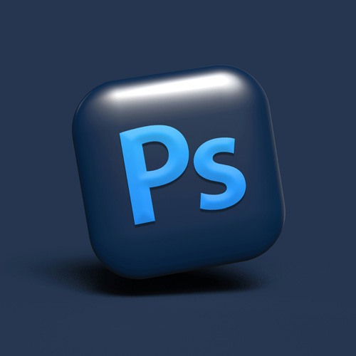 Logo Photoshop en 3D